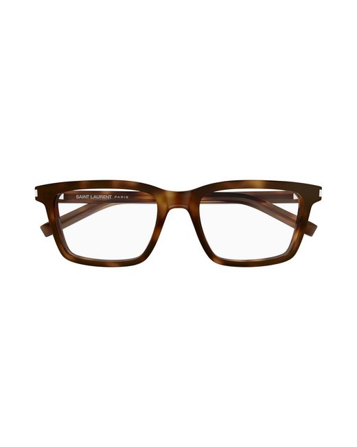 Saint Laurent Black Sl 842 003 Optical Frames Acetate Transparent Squared