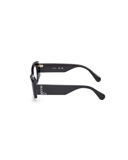 MAX&Co. Black Mo5184 001 Optical Frames Injected Geometric Normal