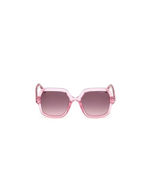 Guess Black Gu00230 75T Sunglasses Injected Bordeaux Squared Normal