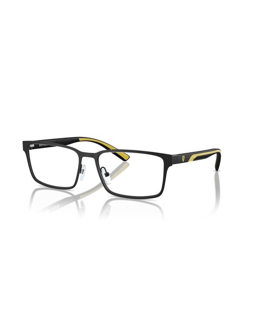 FERRARI SCUDERIA Black Fz7002 101 Optical Frames Metal Squared Normal for men