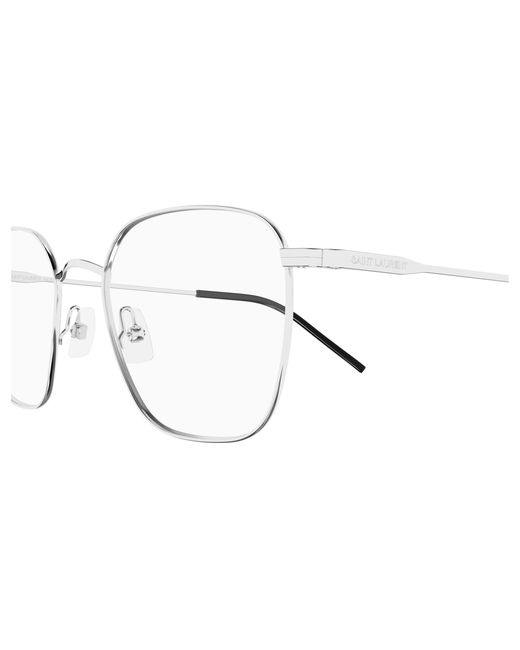 Saint Laurent Black Sl 852 005 Optical Frames Metal Transparent Round