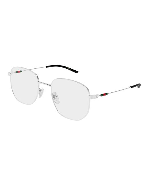 Gucci Black Gg2140Ok 002 Optical Frames Metal Transparent Round