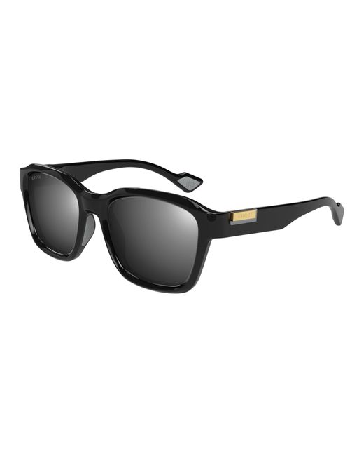 Gucci Black Gg1640Sa 001 Sunglasses Injected Squared for men