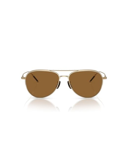Oliver Peoples Black Ov1276St Tk-3 531153 Sunglasses Titanium Pilot Normal