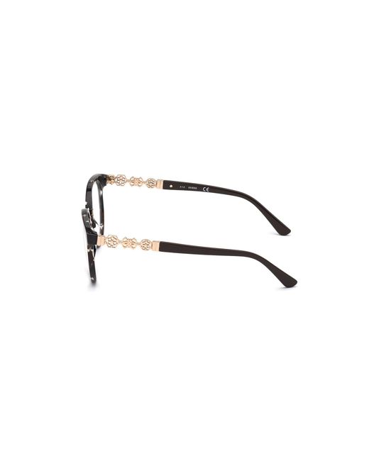 Guess Black Gu2834 050 Optical Frames Acetate Round Normal