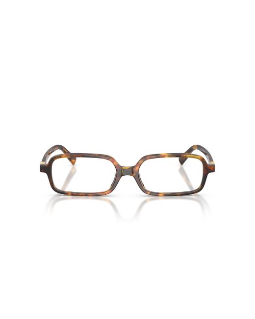 Miu Miu Black Mu 01Yv 14L1O1 Optical Frames Acetate Squared Normal