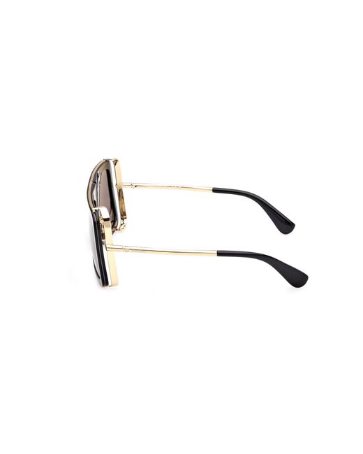 Max Mara Black Mm0119 Jean 01A Sunglasses Acetate Smoke Squared Normal