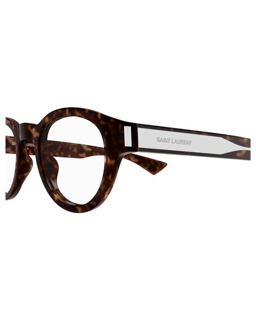 Saint Laurent Black Sl 792 002 Optical Frames Acetate Transparent Round