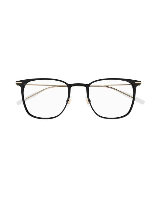 Montblanc Black Mb0356O 006 Optical Frames Transparent Squared for men
