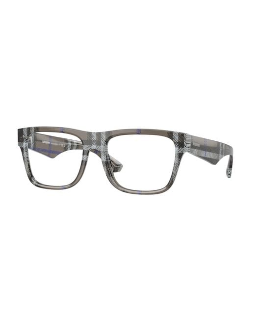 Burberry Black Be2411 4147 Optical Frames Acetate Squared Normal for men