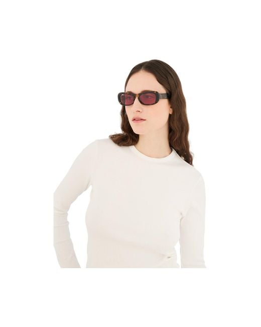 Retrosuperfuture Black Fxo Sugo Burnt Sunglasses Acetate Squared Normal