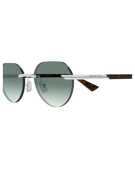 Bottega Veneta Black Bv1379S 002 Sunglasses Metal Round for men
