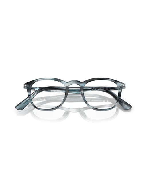 Persol Black Po3143V 1051 Optical Frames Acetate Transparent Round Normal for men