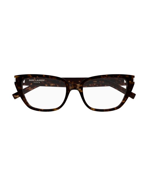 Saint Laurent Black Sl 896 002 Optical Frames Acetate Transparent Cat Eye
