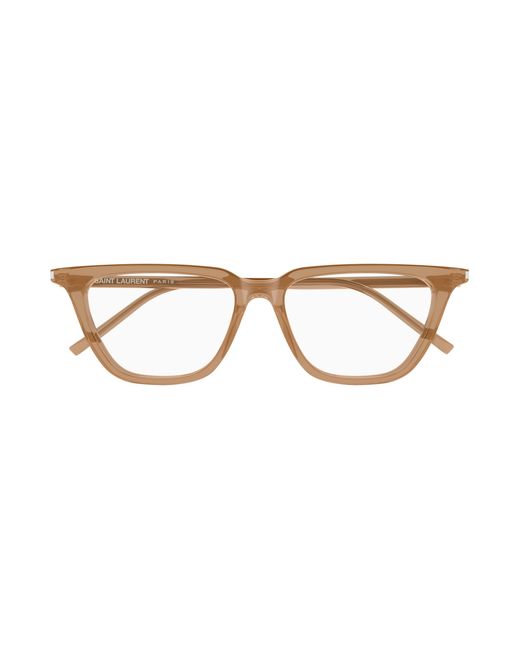 Saint Laurent Black Sl 889 Sulpice Thin Opt 005 Optical Frames Acetate Transparent Cat Eye