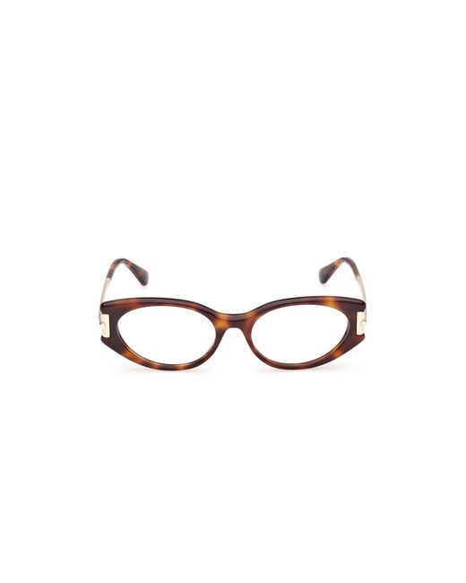 Max Mara Black Mm5225 052 Optical Frames Acetate Round Normal