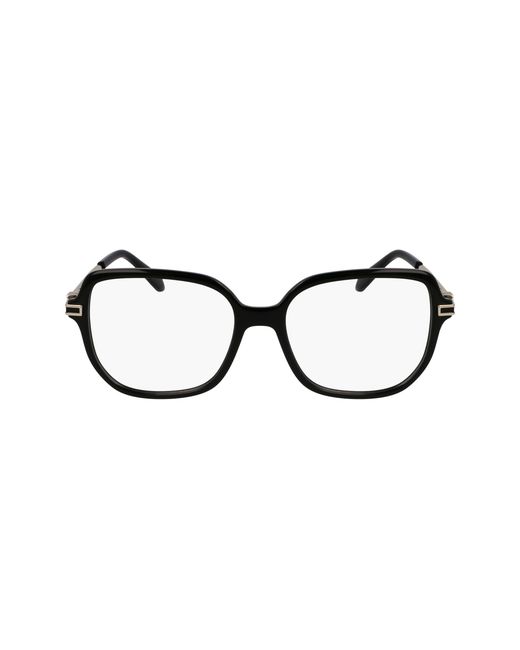 Ferragamo Black Sf3012 001 Optical Frames Acetate Squared Normal