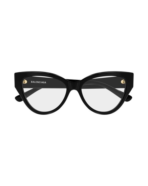 Balenciaga Black Bb0482O 001 Optical Frames Acetate Transparent Cat Eye