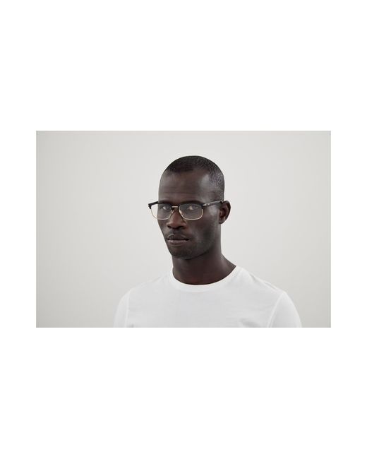 Gucci Black Gg1448O 003 Optical Frames Metal Transparent Squared for men