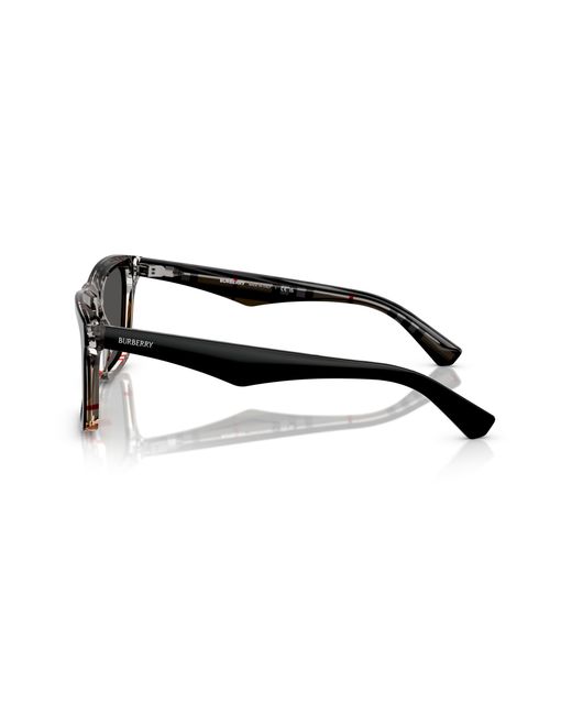 Burberry Black Be4434 412187 Sunglasses Acetate Squared Normal for men