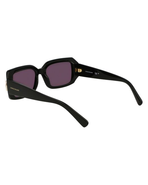 Longchamp Black Lo765S 001 Sunglasses Acetate Squared Normal