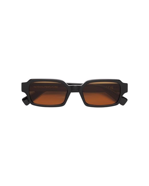 Retrosuperfuture Black Mys Carino Refined Sunglasses Acetate Squared Normal