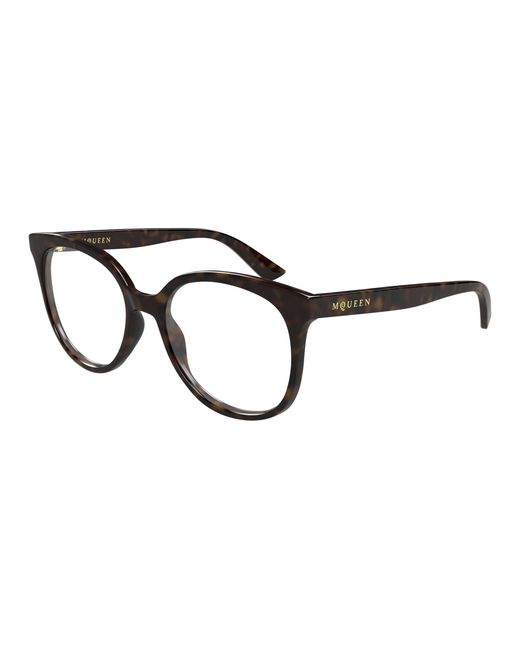 McQueen Black Am0540O 002 Optical Frames Acetate Transparent Cat Eye