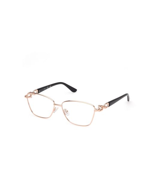 Guess Black Gu50179 028 Optical Frames Metal Squared Normal
