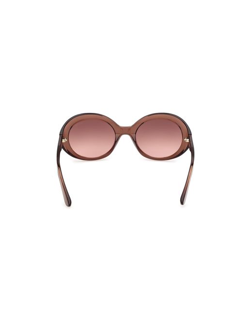 Guess Black Gu00287 48F Sunglasses Injected Round Normal