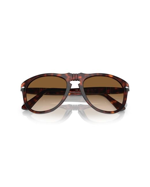 Persol Black Po0649 24/51 Sunglasses Acetate Pilot Normal for men