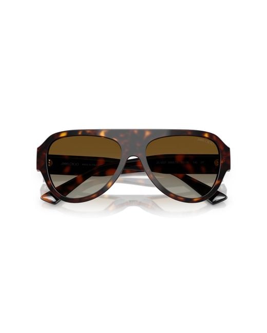 Jimmy Choo Black Jc5027 5002T5 Sunglasses Acetate Pilot Polarized