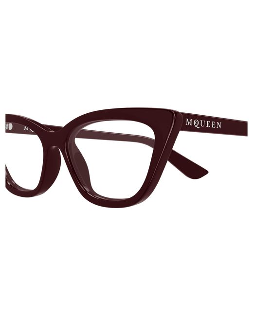 McQueen Black Am0560O 003 Optical Frames Acetate Transparent Cat Eye