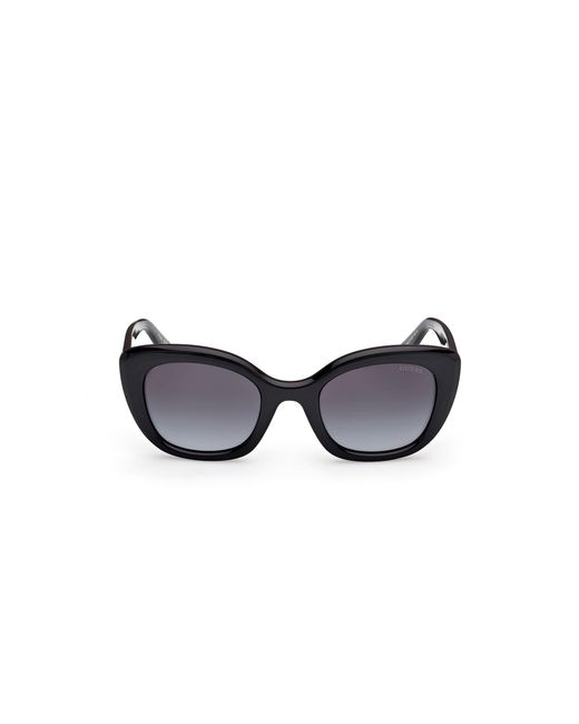 Guess Black Gu00196 01B Sunglasses Injected Smoke Squared Normal