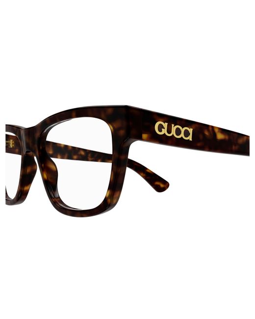 Gucci Black Gg1795O 002 Optical Frames Acetate Transparent Squared for men