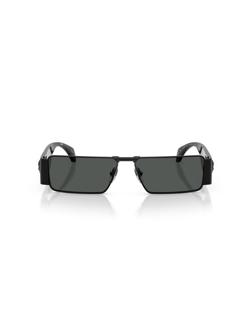 Versace Black Ve2286 100987 Sunglasses Metal Squared Normal for men