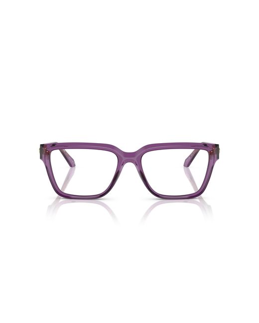 Versace Black Ve3357 5464 Optical Frames Acetate Transparent Squared Normal