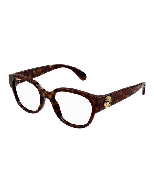Gucci Black Gg1411O 005 Optical Frames Acetate Transparent Round