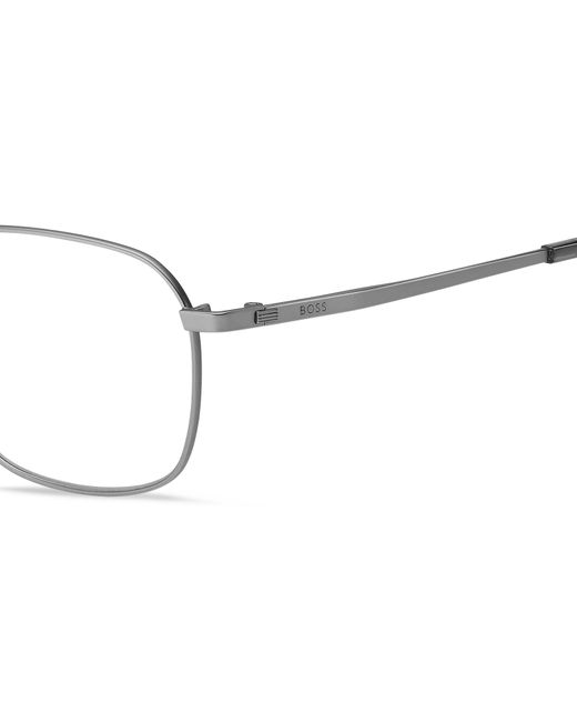 Boss Black Boss 1674/F R81 Optical Frames Steel Squared for men