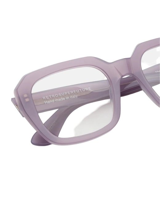 Retrosuperfuture Black V0J Numero 125 Light Optical Frames Acetate Squared