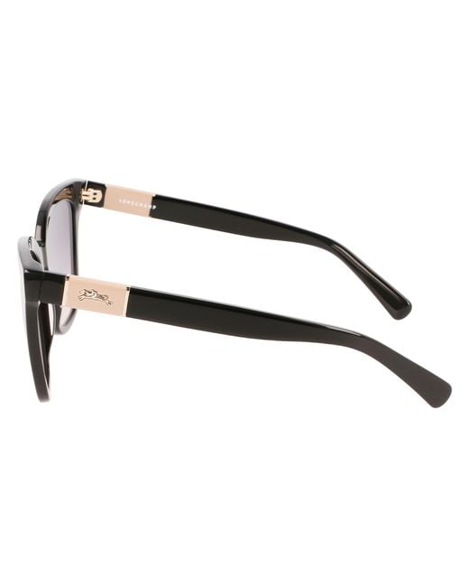 Longchamp Black Lo696S 001 Sunglasses Acetate Squared Normal Photochromatic
