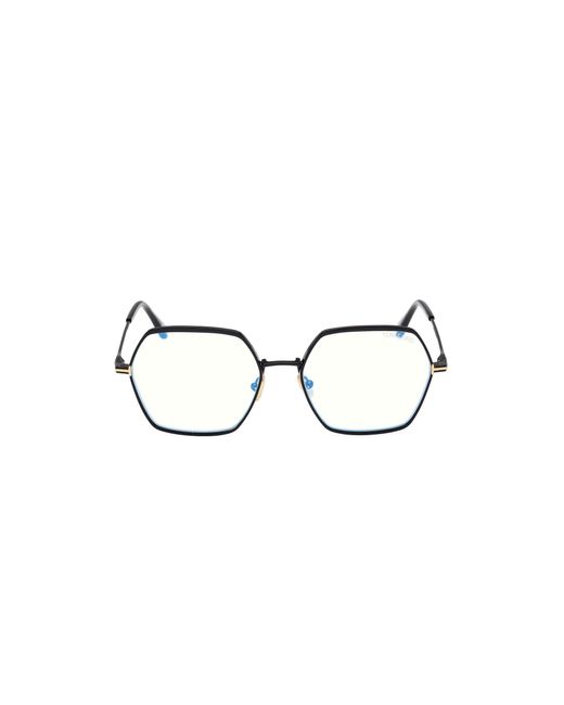 Tom Ford Black Ft6050-B 001 Optical Frames Metal Geometric Normal