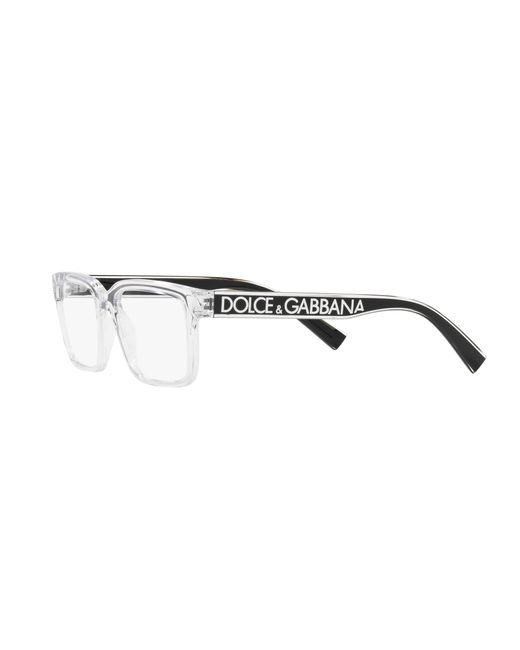 Dolce & Gabbana Black Dg5102 3133 Optical Frames Injected Squared Normal for men