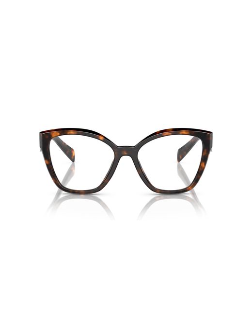 Prada Black Pr 20Zv 14L1O1 Optical Frames Acetate Geometric Normal