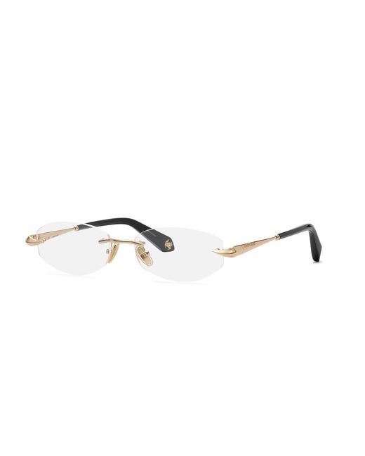Roberto Cavalli Black Vrc208M 300 Optical Frames Metal Squared