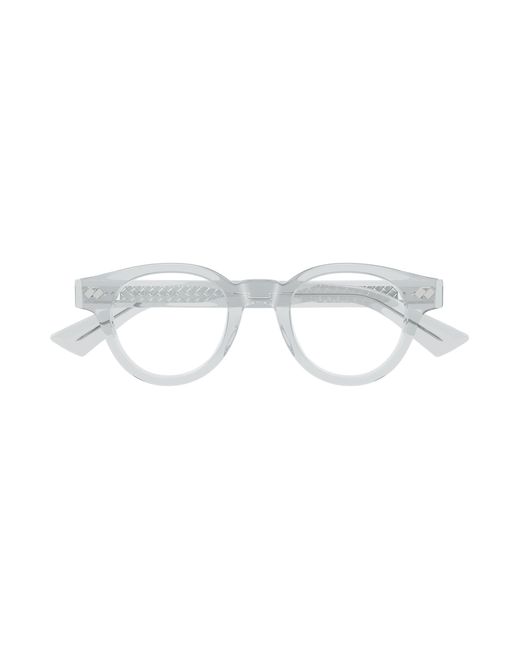 Bottega Veneta Black Bv1443O 003 Optical Frames Acetate Transparent Round