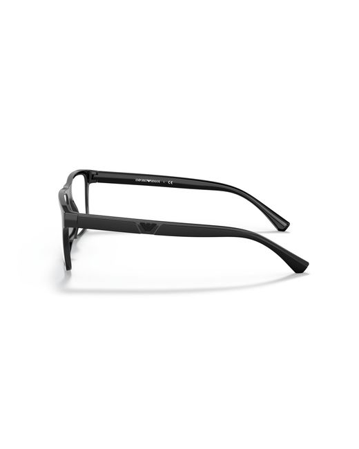 Emporio Armani Black Ea4115 50171W Sunglasses Plastic Clear Squared Clip-On for men