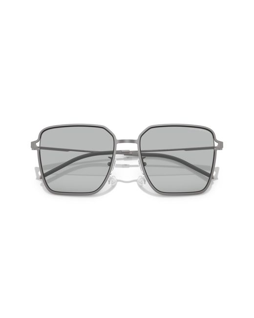 Emporio Armani Black Ea2159D 300387 Sunglasses Metal Squared Normal
