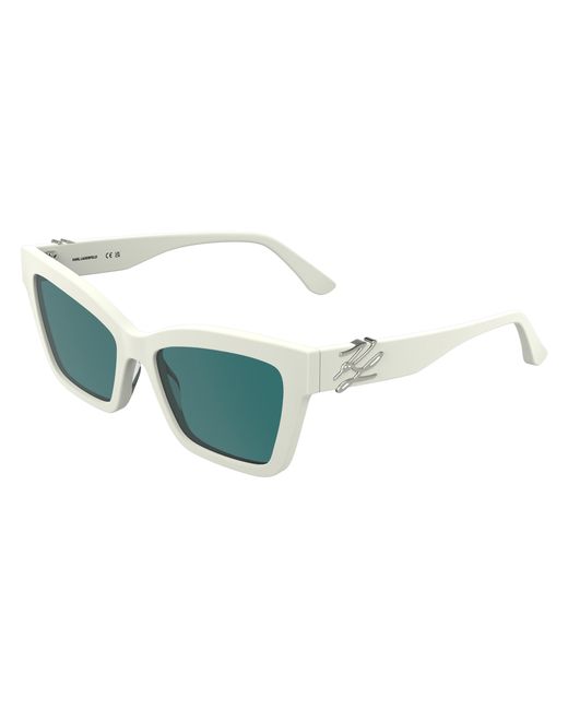 Karl Lagerfeld Black Kl6220S 105 Sunglasses Acetate Petrolium Squared Normal