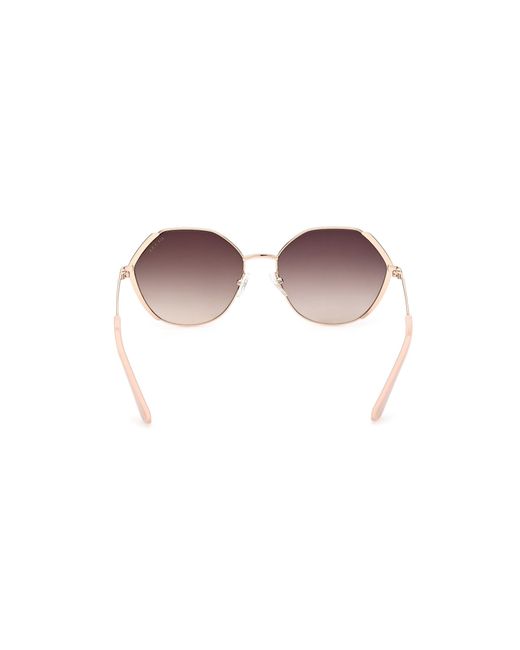 Guess Black Gu7842 28F Sunglasses Metal Geometric Normal Shaded