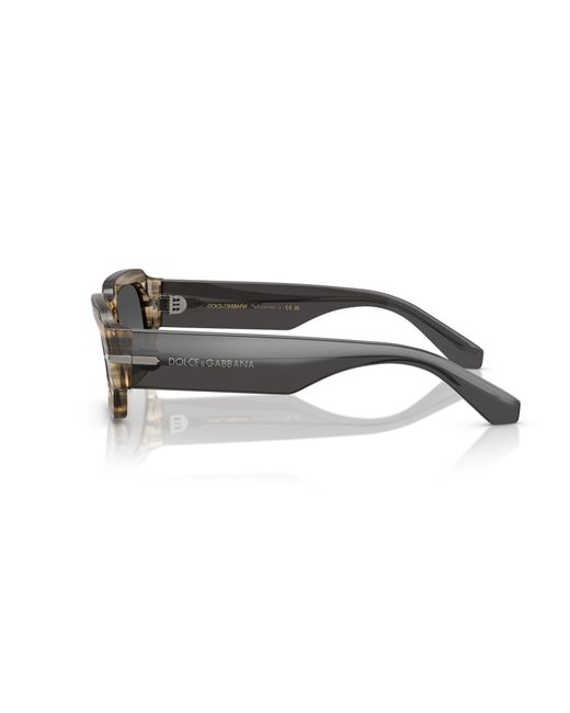 Dolce & Gabbana Black Dg4485 348411 Sunglasses Acetate Squared Normal Nuanced for men